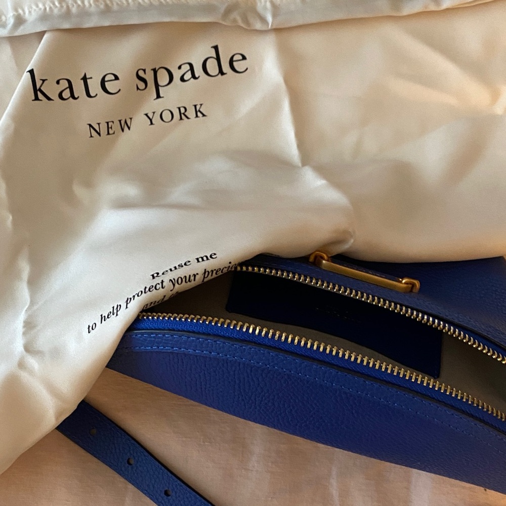 Kate Spade Blue Leather Belt Bag - Picture 8 of 8